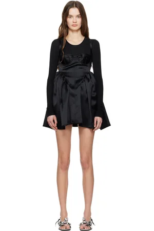 Cecilie Bahnsen Robe courte Ovid noire
