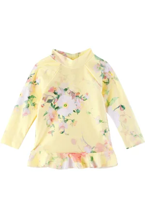 ZIMMERMANN Enfant | Maillot dermoprotecteur Everley jaune à volant