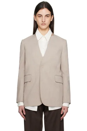 Maison Margiela Veston façon tailleur taupe