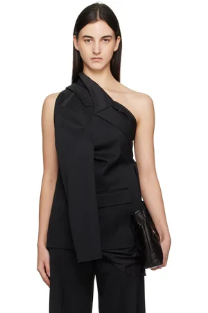 Maison Margiela Veston façon tailleur noir en laine
