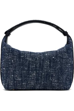Bottega Veneta Sac Wallace bleu marine et blanc
