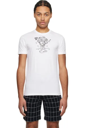 Anna Sui Micro t-shirt Beach Girl blanc