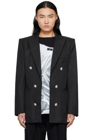 Balmain Veston noir à six boutons