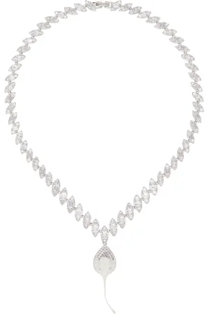 OTTOLINGER Collier argenté à pierres du Rhin et à enduit