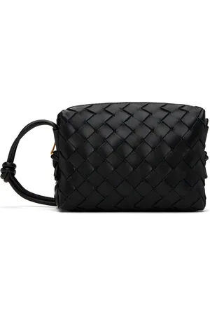 Bottega Veneta Sac Concert noir tissé façon intrecciato