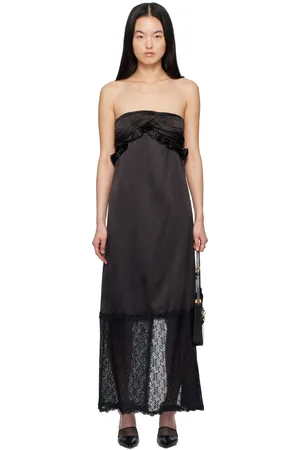 Kika Vargas Robe longue Reed noire