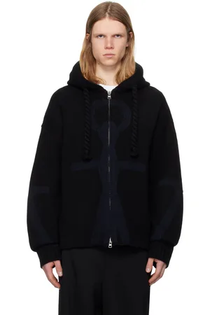 J.W.Anderson Pull à capuche noir à logo