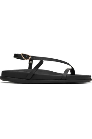 Ancient Greek Sandals Sandales Aimilia noires