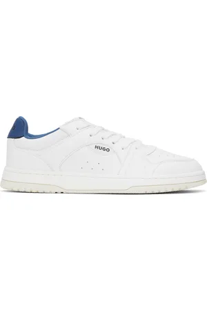 HUGO BOSS Baskets blanches en cuir synthétique à logos