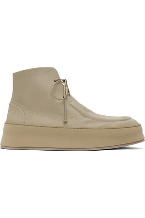 MARSÈLL Bottines Cassapana grises exclusives à SSENSE