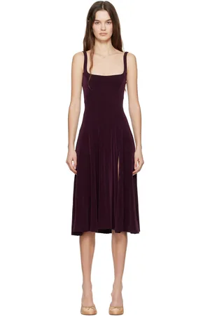 Mirror Palais Robe midi Linda mauve - Supermodel Sogni d