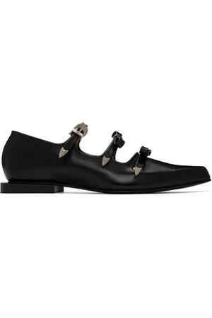 TOGA PULLA Ballerines noires à bout pointu et à rubans