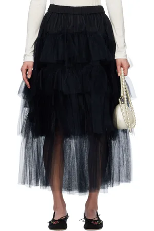 Simone Rocha Jupe midi de style tutu longue noire