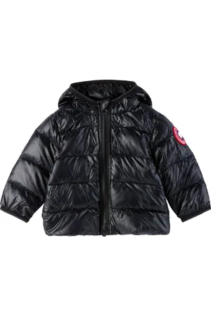 Canada Goose Bébé | Blouson Crofton noir rembourré en duvet à capuche