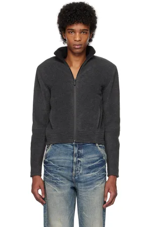 Fax Copy Express Blouson gris en molleton à glissière