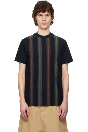 Fred Perry T-shirt bleu marine à rayures