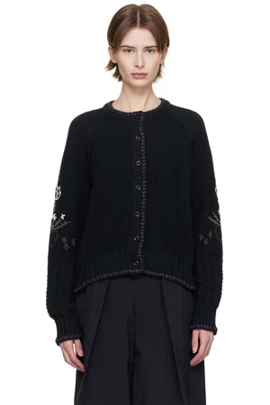 YMC Cardigan Lotus noir