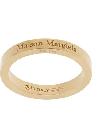 Maison Margiela Bague dorée à logo