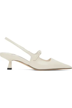 Jimmy Choo Chaussures à petit talon Didi 45 blanc cassé