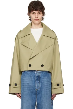Bottega Veneta Trench beige en sergé de coton