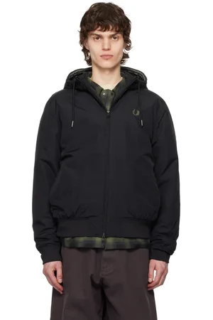 Fred Perry Blouson Brentham noir à capuche