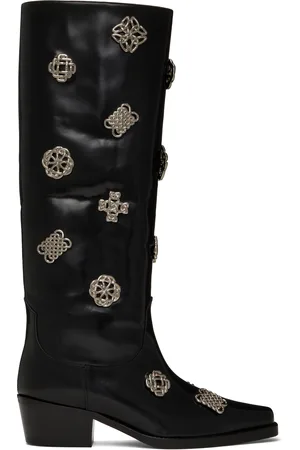 TOGA PULLA Bottes hautes noires exclusives à SSENSE