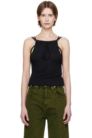 ECKHAUS LATTA Débardeur noir à panneaux