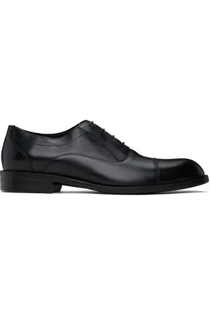 HUGO BOSS Chaussures oxford noires en cuir