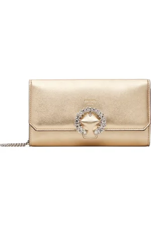 Jimmy Choo Sac portefeuille à chaine doré