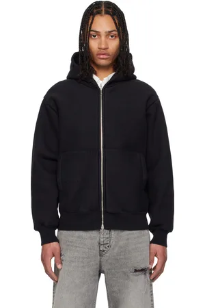 FORMA Pull à capuche noir à glissière