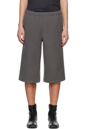 RIER Short gris en molleton