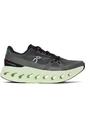 On Running Baskets Cloudeclipse gris et vert