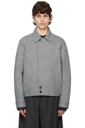Lanvin Blouson gris en lin