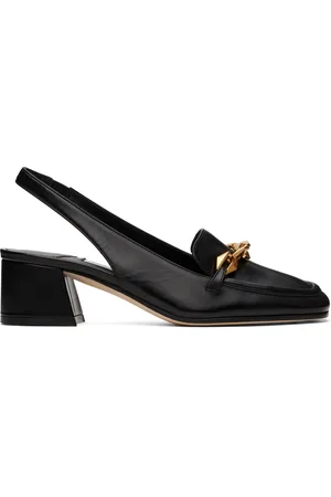 Jimmy Choo Chaussures à talon bottier Tilda 45 noires à bride arrière - Diamond