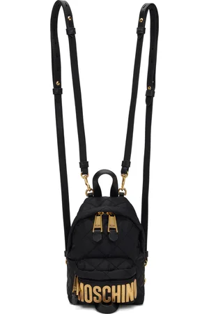 Moschino Sac à dos matelassé noir