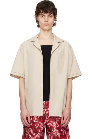 Lanvin Chemise de bowling beige