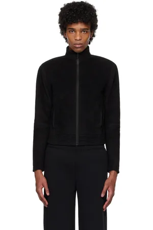 Fax Copy Express Blouson noir en molleton à glissière