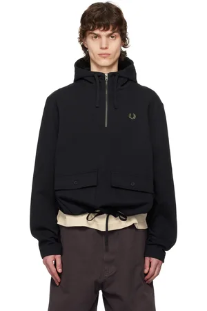 Fred Perry Pull à capuche épais noir