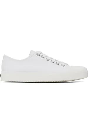 Moschino Baskets blanches en canevas