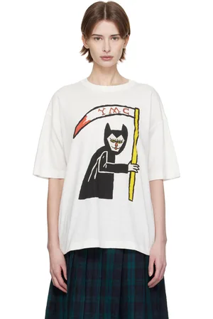 YMC T-shirt Triple Vixen blanc cassé