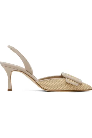 Manolo Blahnik Chaussures à talon aiguille Mayslibi beiges