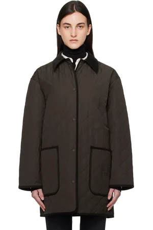 Totême Blouson de campagne matelassé brun