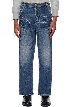Fax Copy Express Jean droit bleu