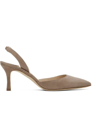 Manolo Blahnik Chaussures à talon haut Carolyne taupe
