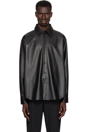 HUGO BOSS Chemise surdimensionnée noire à logo étagé