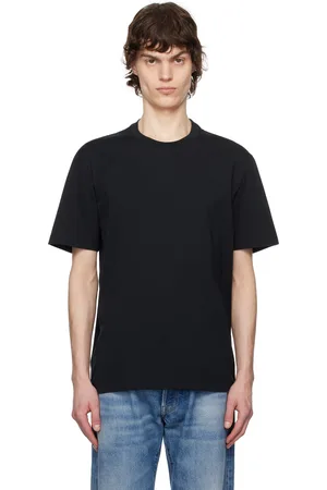 BRIONI T-shirt noir à col ras du cou