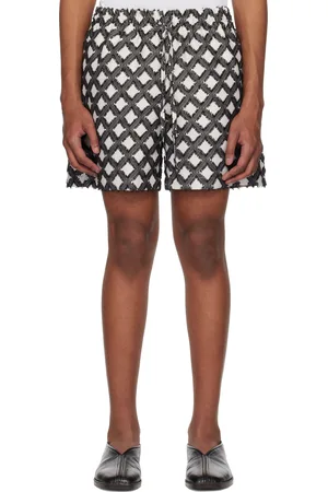 LE 17 SEPTEMBRE Short noir à motif argyle en jacquard