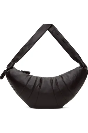 LEMAIRE Grand sac Croissant brun