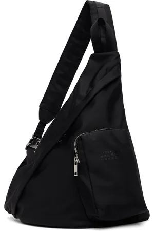 Maison Margiela Sac à dos triangulaire noir à bandoulière