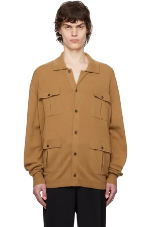 Bally Cardigan brun clair en cachemire